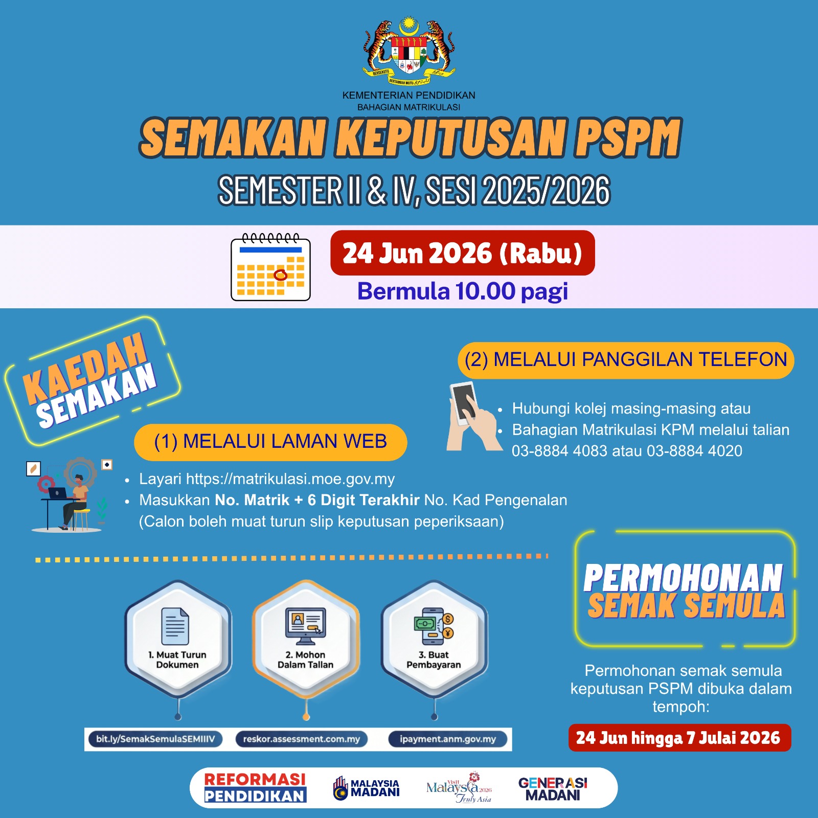 semakan keputusan